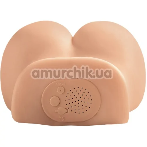 Штучна вагіна і анус з вібрацією Dirty Talk Interactive Mini Fuck Me Silly, тілесна