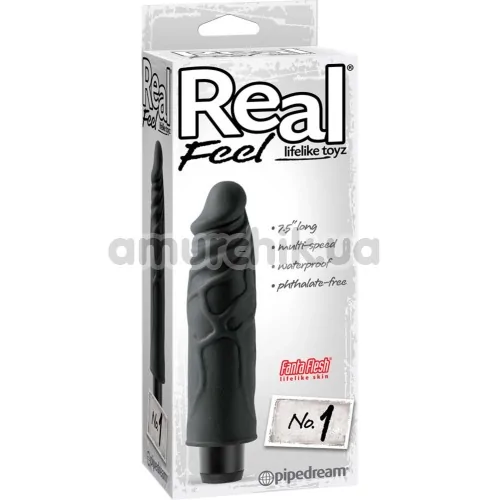 Вибратор Real Feel Lifelike Toys No.1, черный