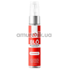 Гель для орального секса с охлаждающим эффектом JO Blo Strawberry - клубника, 30 мл - Фото №1