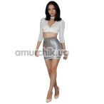 Юбка Star Night Transparent Mini Skirt, серая - Фото №1