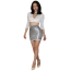 Юбка Star Night Transparent Mini Skirt, серая - Фото №1