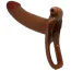 Полый страпон с вибрацией Pretty Love Harness Briefs Bradden 6.7 Dildo, коричневый - Фото №4