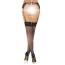 Чулки Daring Intimates Net Stockings with Lace Top, черные - Фото №5