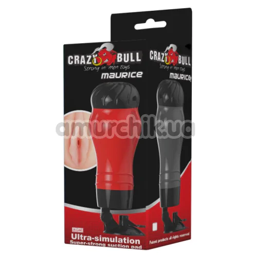 Мастурбатор Crazy Bull Maurice Vagina 00900T47N, червоний
