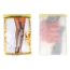 Панчохи Star Night Fishnets Leg Wet & Stocking, чорно-червоні - Фото №6