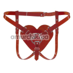 Трусики для страпона Feral Feelings Hearts Strap-On Belt, червоні - Фото №1