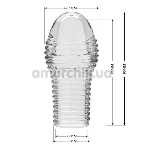 Насадка на пеніс Pretty Love Hoytt, прозора
