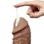 Вибратор Realistic Chubby Dildo 10.5, коричневый - Фото №10