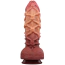 Фаллоимитатор Dual-Layered Silicone Nature Cock LV411073, коричневый - Фото №3