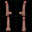 Фаллоимитатор Dual-Layered Silicone Nature Cock LV411046, коричневый - Фото №3