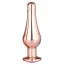 Анальная пробка с розовым кристаллом Gleaming Love Large Pleasure Plug, розовая - Фото №1