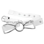Кляп Asylum Patient Mouth Restraint With Metal Bit, белый - Фото №1