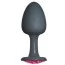 Анальная пробка с розовым кристаллом Dorcel Geisha Plug M, черная - Фото №4