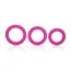 Набор эрекционных колец Posh Silicone Love Rings, 3 шт розовый - Фото №3