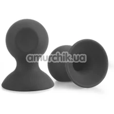 Вакуумные стимуляторы для сосков Lovetoy Bondage Fetish Silicone Confort Nipple Suckers, черные - Фото №1