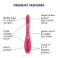 Вібратор Satisfyer Elastic Game, Battery Powered, бордовий - Фото №7