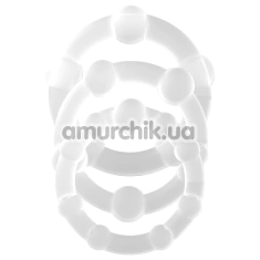 Набір з 3 ерекційних кілець Crushious Triple Bead, прозорий - Фото №1