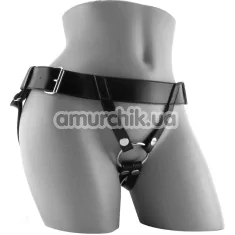 Трусики для страпона Universal Love Rider Premium Ring Harness, черные - Фото №1
