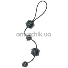 Анальные бусы Jack Up Anal Beads чёрные - Фото №1