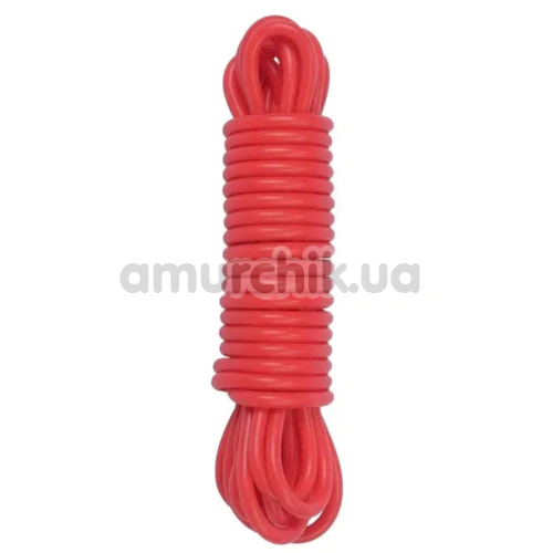 Веревка для бондажа DS Fetish Silicone Rope 6 M, красная