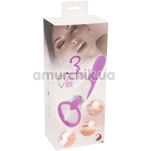 Клиторальный вибратор 3 Function Vibe, фиолетовый