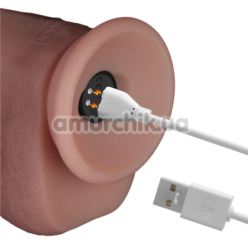 Вібратор Sliding Skin Pro II 8, тілесний