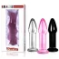 Анальная пробка Love Toy Glass Romance Dildo GS12, черная - Фото №5