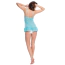 Пеньюар Star Night Stretch Kanten Babydoll, блакитний - Фото №5