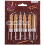 Свічки Penis Candles With Plastic Holder, тілесні - Фото №1