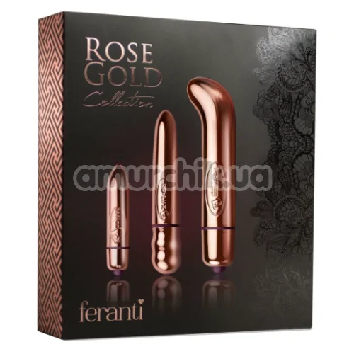Набор вибраторов Rocks-Off Rose Gold Feranti, розовый