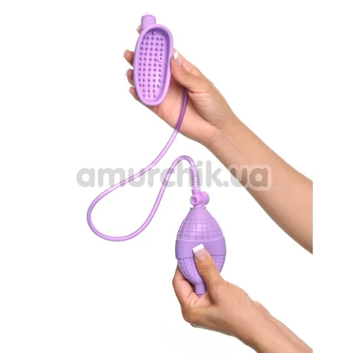 Вакуумная помпа с вибрацией для клитора Fantasy For Her Sensual Pump-Her, фиолетовая