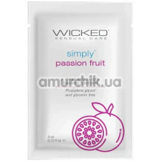 Оральний лубрикант Wicked Simply Passion Fruit - маракуя, 3 мл - Фото №1