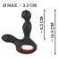 Вибростимулятор простаты с ротацией и подогревом Silicone Prostate Plug, черный - Фото №7