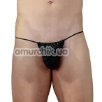 Труси-стрінги чоловічі Herren String Tiger, чорні - Фото №1