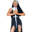 Костюм монахини Leg Avenue Sultry Sinner Nun Costume, черный: платье + воротник + накидка на голову - Фото №3