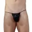 Труси-стрінги чоловічі Herren String Tiger, чорні - Фото №1