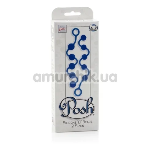 Набор анальных цепочек Posh Silicone “O” Beads, голубой