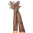 Перчатки Leg Avenue Bling Ring Rhinestone Fishnet Gloves, черные