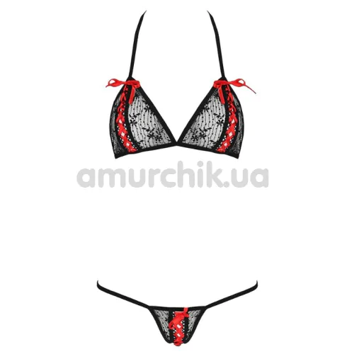 Комплект Passion Free Your Senses Melissa Bikini, черный: бюстгальтер + трусики