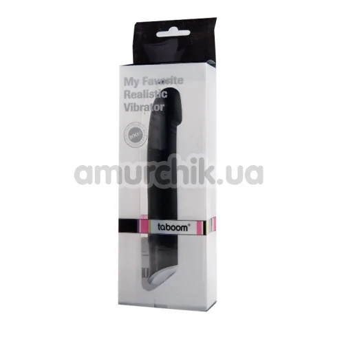 Вібратор My Favorite Realistic Vibrator, чорний