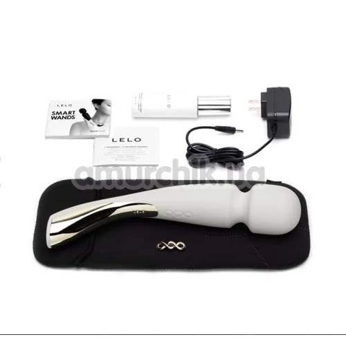 Универсальный массажер Lelo Smart Wand Large Ivory (Лело Смарт Ванд), большой белый