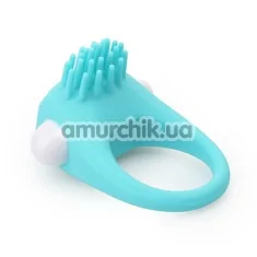 Віброкільце Lit - Up Silicone Stimu - Ring 5, бірюзове - Фото №1