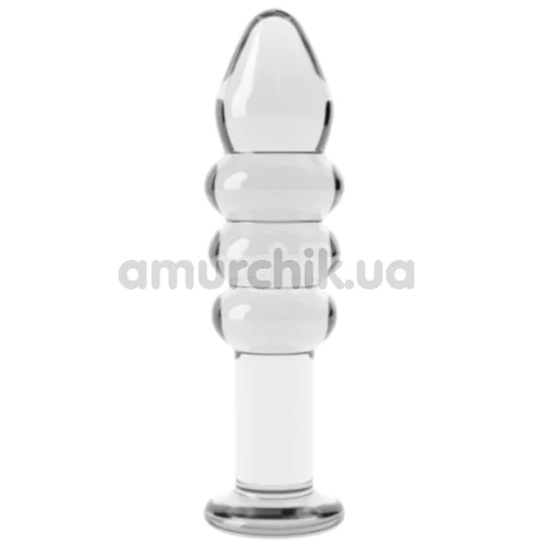 Анальна пробка Love Toy Glass Romance Dildo, прозора - Фото №1