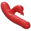 Вибратор с толчками Crushious Lapin, красный - Фото №5