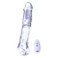 Насадка на пенис с вибрацией Ice Crystals Collection Length Enhancer With Bullet, прозрачная - Фото №1