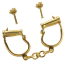 Наручники Lockink Sevanda Love-Slave & Pretty-Sub BDSM Bondage-Toy Handcuffs, золоті - Фото №1