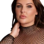 Платье Le Desir Long Dress Fishnet Structure and Turtle Neck, черное - Фото №11
