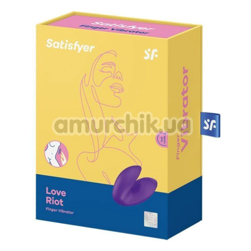 Вибратор на палец Satisfyer Love Riot, фиолетовый