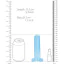 Фаллоимитатор Realrock Crystal Clear Dildo 5.3, голубой - Фото №4