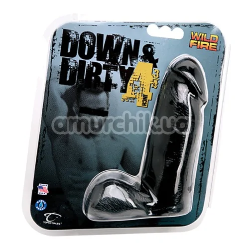 Фаллоимитатор Wildfire Down & Dirty 4.75, черный